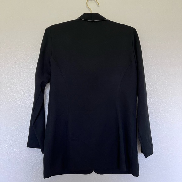 FIRST OPTION Vintage Blazer with White Stitching SZ 10 - Picture 5 of 6